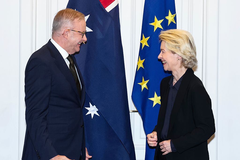 Ursula von der Leyen meets Anthony Albanese, Rome, 2025
