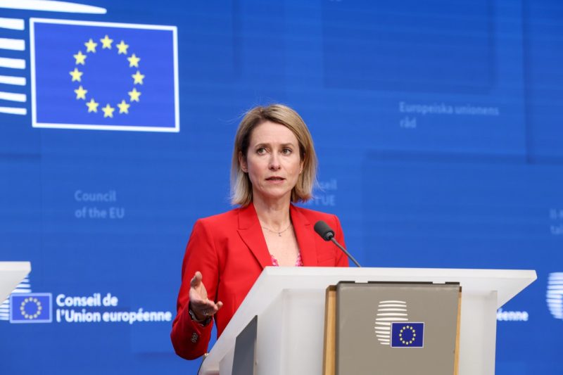 Kallas bewirbt sich um die Leitung der künftigen EU-Gespräche mit Russland
