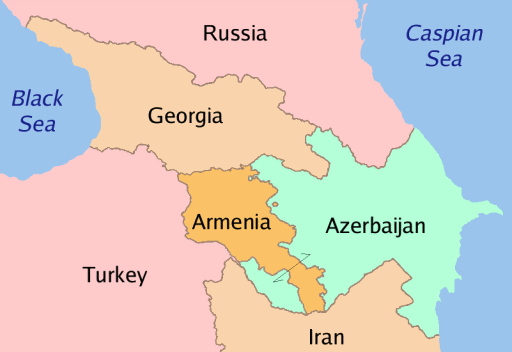 Map Of Georgia Armenia And Azerbaijan Armenia and Azerbaijan feel the effects of the Ukraine standoff 